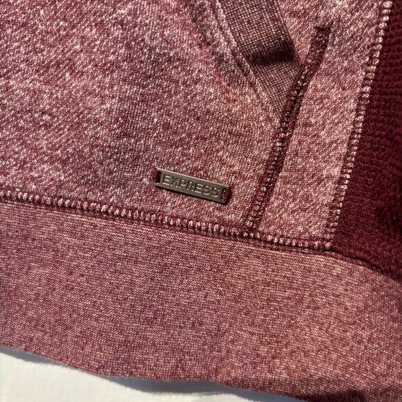 Express Women's Berry Zip Up Sweatshirt Size XL - PreOwned - Picture 5 of 8